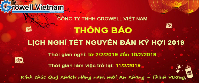 Lịch nghỉ tết Growell 2019