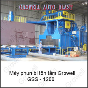 Máy phun bi tôn tấm Growell - GSS 1200