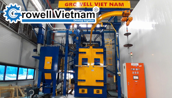 Máy phun bi làm sạch bề mặt kim loại: Giải pháp tối ưu