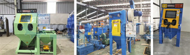 Máy phun cát xử lý bề mặt tự động Máy phun cát xử lý bề mặt tự động