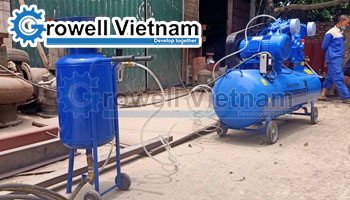 Cấu tạo của Máy phun cát di động - Growell Việt Nam