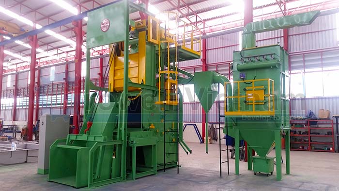 Apron type Shot blasting machine feature and application