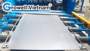 Dự án Máy phun bi xử lý bề mặt tôn tấm tại Kiên Giang