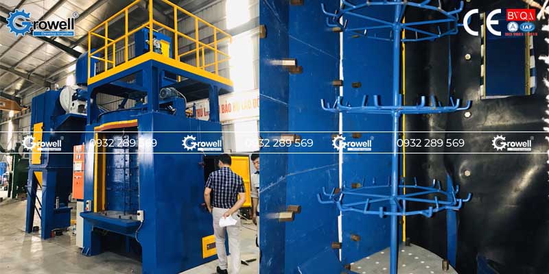 Cấu tạo máy phun bi Cấu tạo máy phun bi