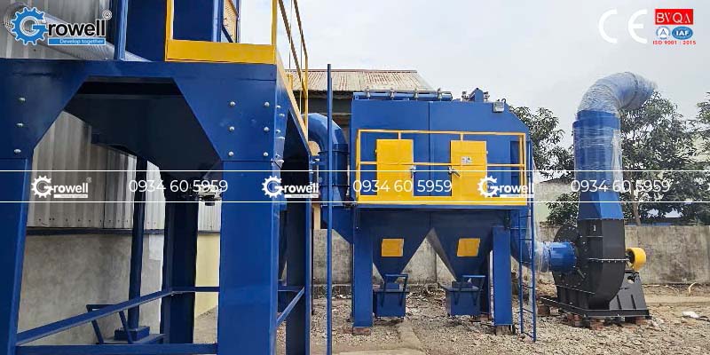 Bụi trong phun cát Bụi trong phun cát