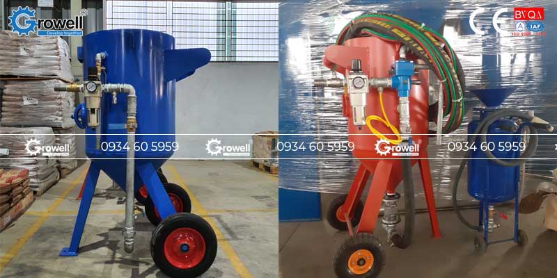 Máy bắn cát tẩy sơn Máy bắn cát tẩy sơn