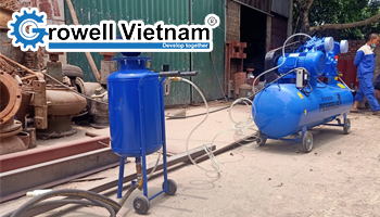 Lưu ý an toàn khi sử dụng cối bắn cát di động tại công trình
