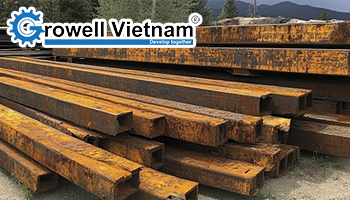 Tìm hiểu công nghệ xử lý bề mặt dầm thép tự động hiện đại