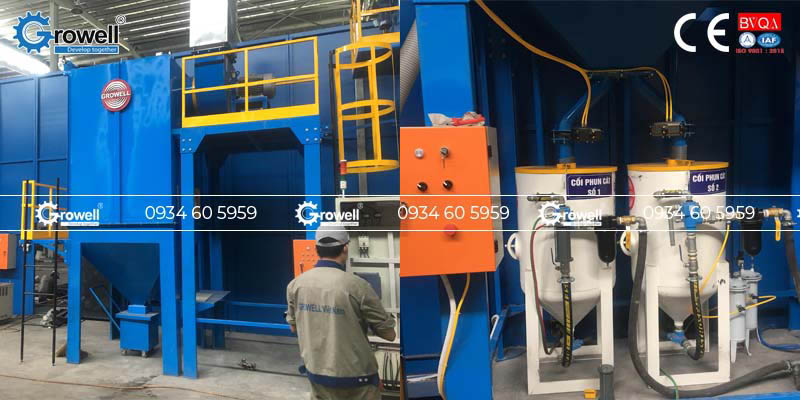 Cấu tạo buồng phun cát Cấu tạo buồng phun cát