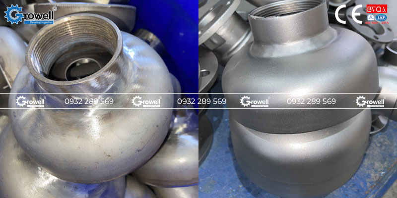 Máy phun bi thùng quay Máy phun bi thùng quay