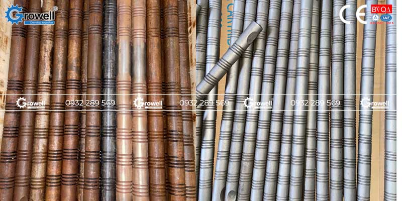 Máy phun bi thùng quay Máy phun bi thùng quay