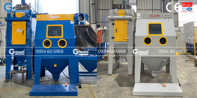 Tủ phun cát áp lực Tủ phun cát áp lực