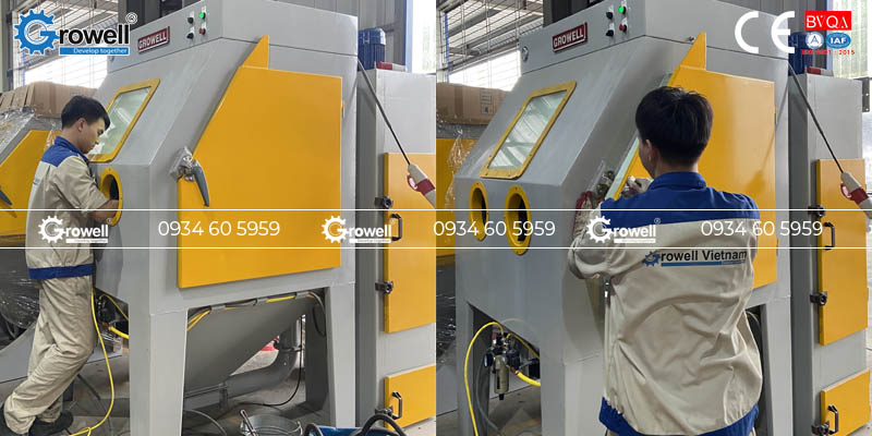 Máy bắn cát tạo nhám