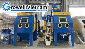 Máy phun cát là gì? Cấu tạo, nguyên lý và ứng dụng thực tế