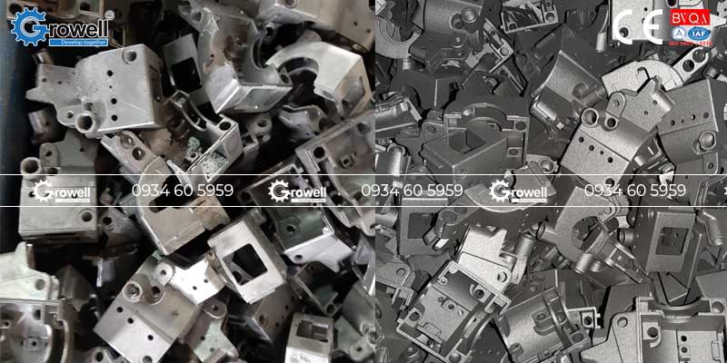 Tạo nhám kim loại đúc