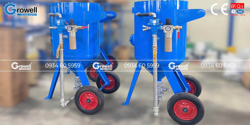 Thiết bị phun cát di động Thiết bị phun cát di động