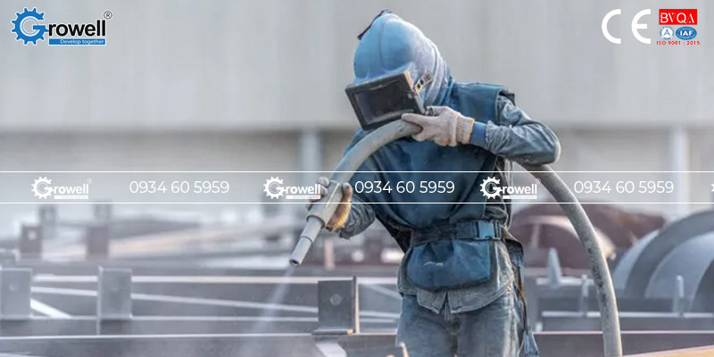 Thiết bị phun cát di động Thiết bị phun cát di động