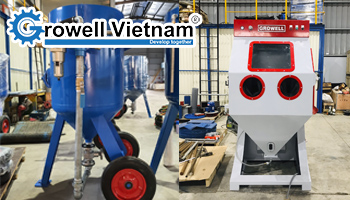 Thiết bị phun cát di động và cố định khác nhau thế nào?