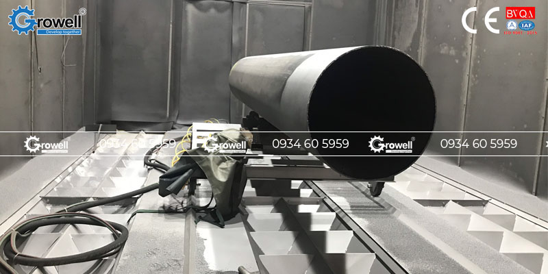 Ứng dụng buồng phun cát Ứng dụng buồng phun cát