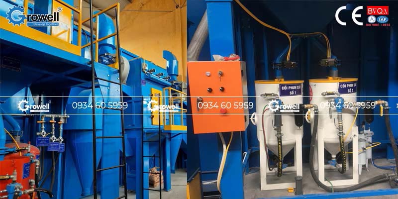 Vận hành buồng phun cát