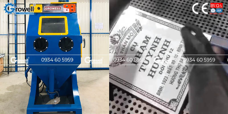 Gia công phun cát bia mộ