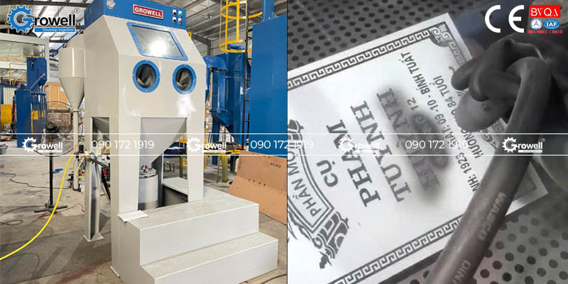 Hạt mài phun cát khắc bia mộ Hạt mài phun cát khắc bia mộ