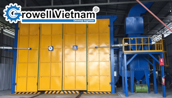 Ứng dụng hệ thống buồng phun cát trong cơ khí và chế tạo