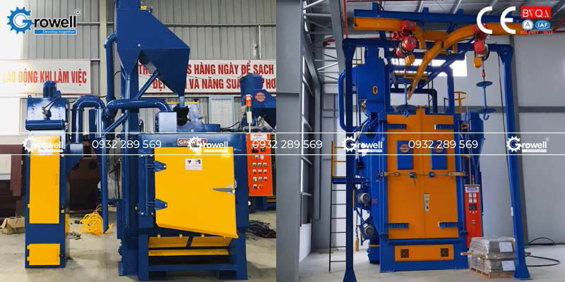 Máy phun bi tự động