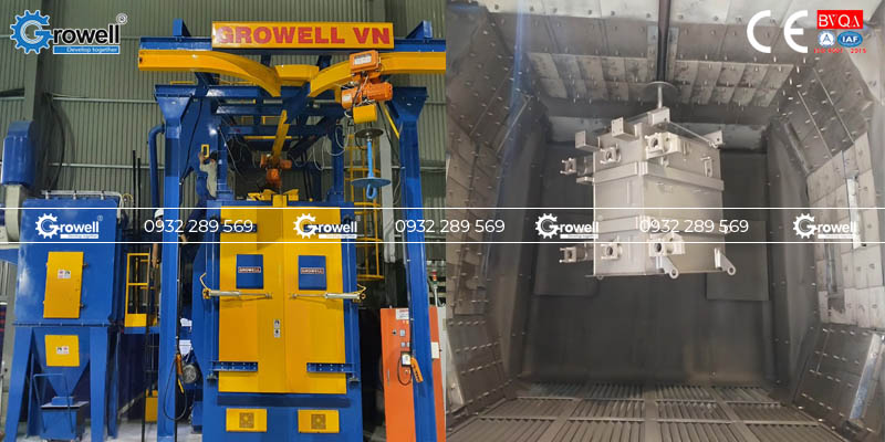 Tạo nhám bề mặt vỏ máy biến áp Tạo nhám bề mặt vỏ máy biến áp