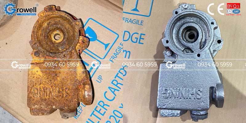 Bắn cát làm sạch rỉ sét