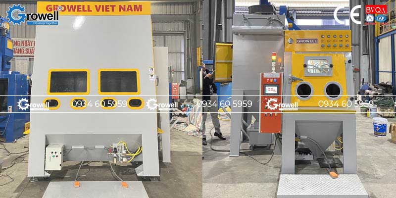 Máy phun cát làm sạch khuôn Máy phun cát làm sạch khuôn