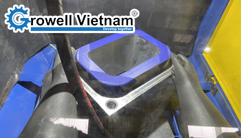 Tìm hiểu máy phun cát làm sạch khuôn và ứng dụng thực tế