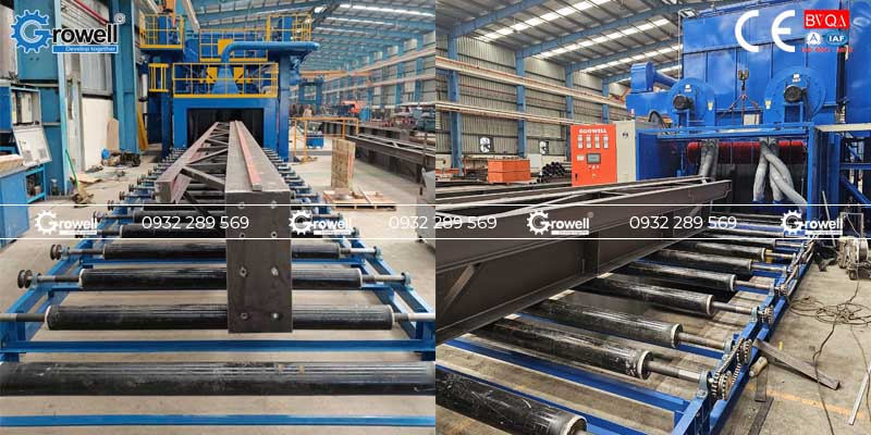 Máy tạo nhám dầm thép