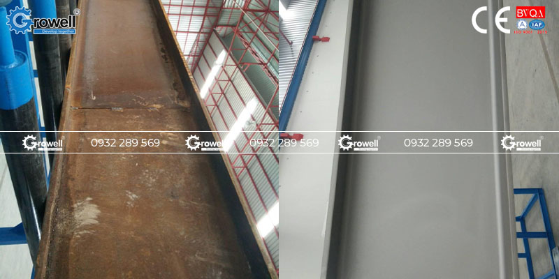 Máy tạo nhám dầm thép