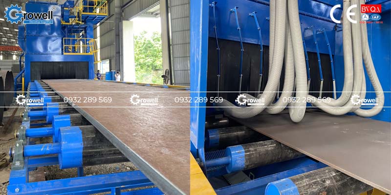 Máy tạo nhám dầm thép