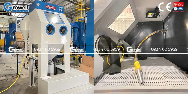 Cối phun cát và tủ phun cát