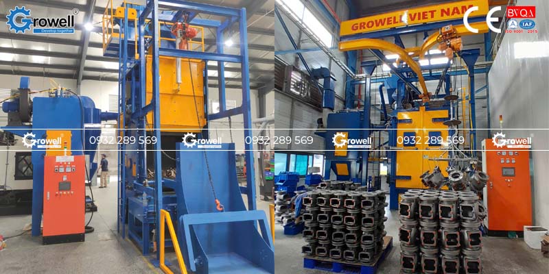 Thiết bị phun bi tự động