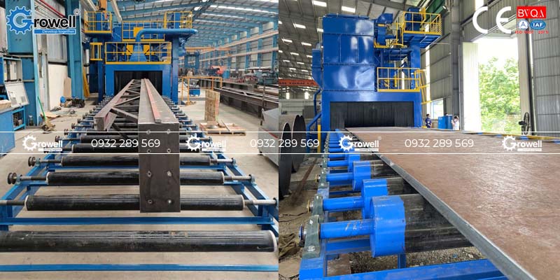 Thiết bị phun bi tự động