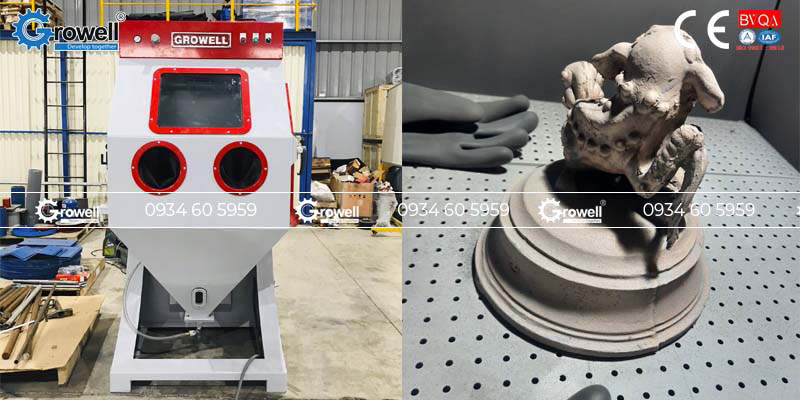 Tự chế máy phun cát Tự chế máy phun cát