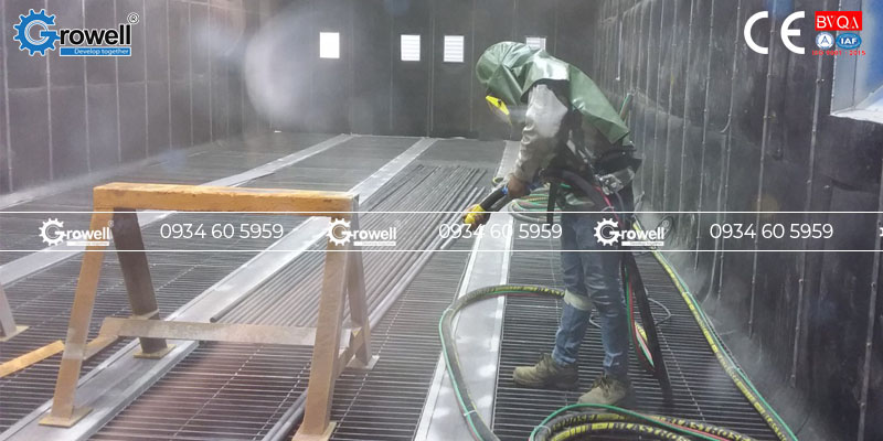 Hệ thống phun cát công nghiệp