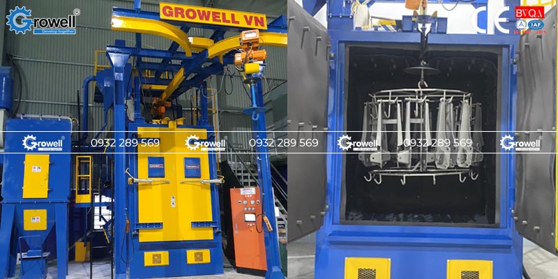 Máy phun bi vật đúc