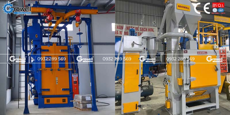 Máy phun bi vật đúc