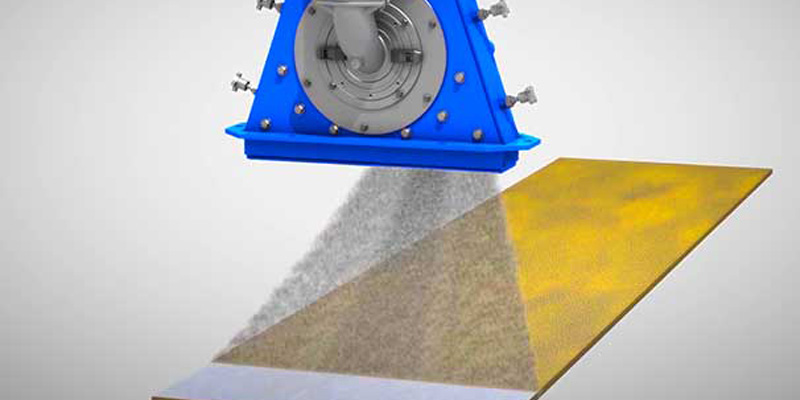 Máy phun bi xử lý bề mặt kim loại