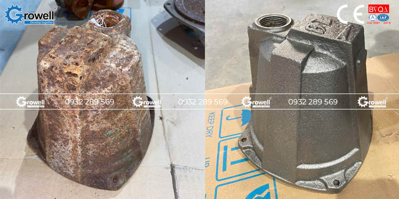 Máy phun bi xử lý bề mặt kim loại