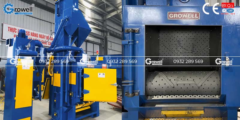 Phun bi làm sạch tượng đồng