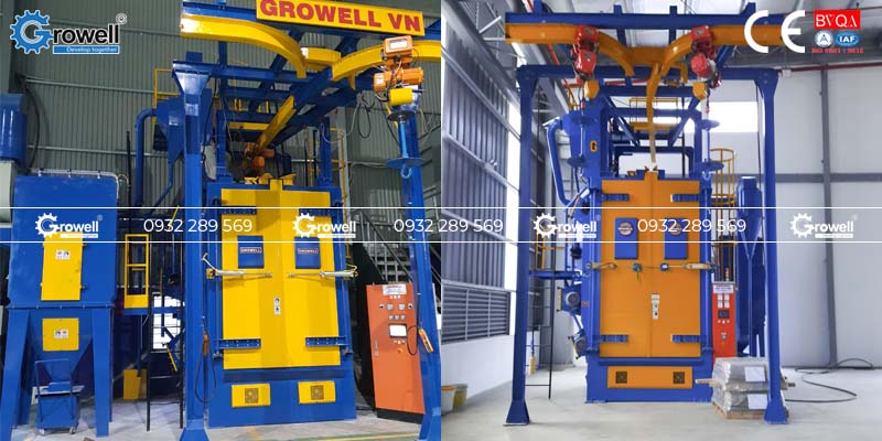 Phun bi làm sạch tượng đồng