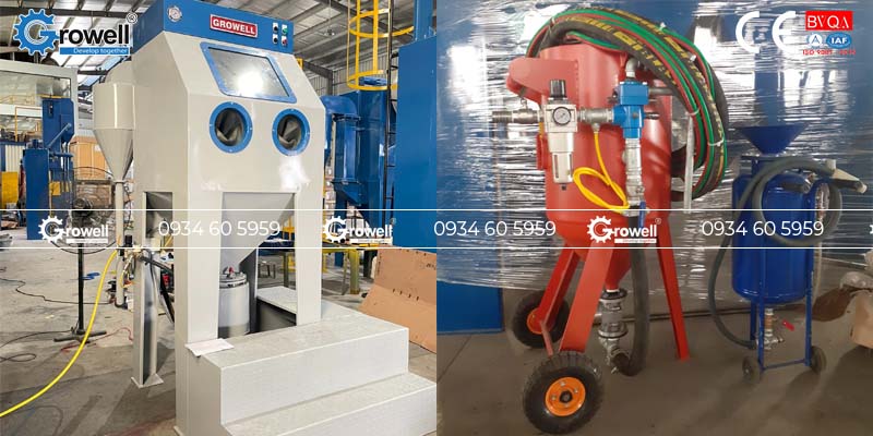 Thiết bị phun cát khô