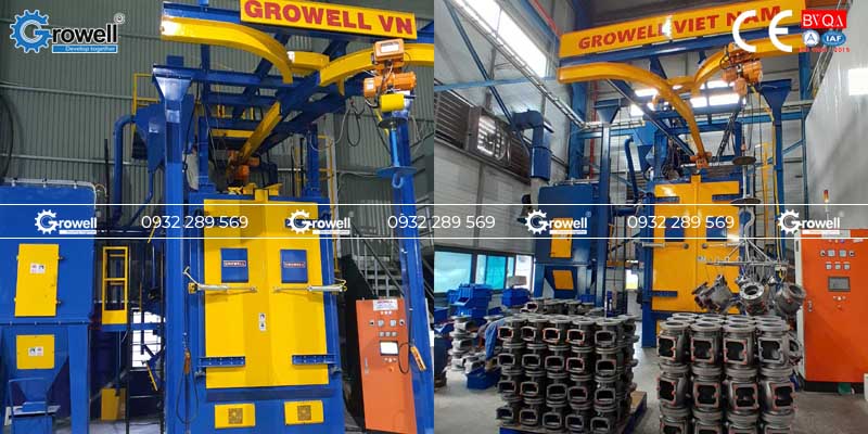 Máy phun bi tự động turbine điện Máy phun bi tự động turbine điện