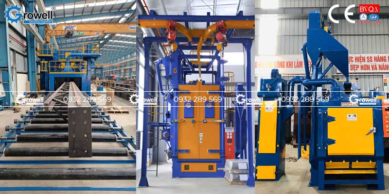 Máy phun bi tự động turbine điện