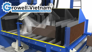 Phun bi tẩy rỉ dầm thép và khả năng chống ăn mòn kim loại